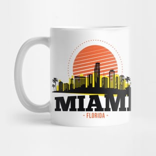 Retro Miami, Florida Skyline Mug